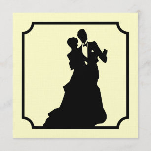 Invitación formal del fiesta del cuadrado del lazo