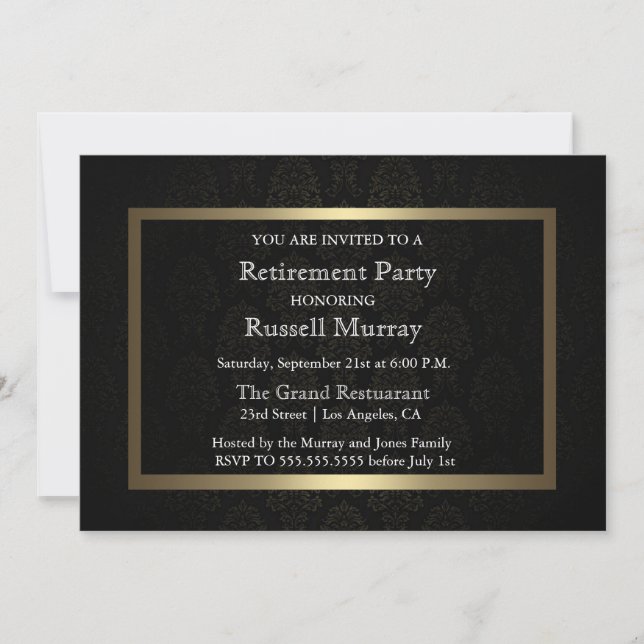 Invitación formal del partido de retiro (Anverso)