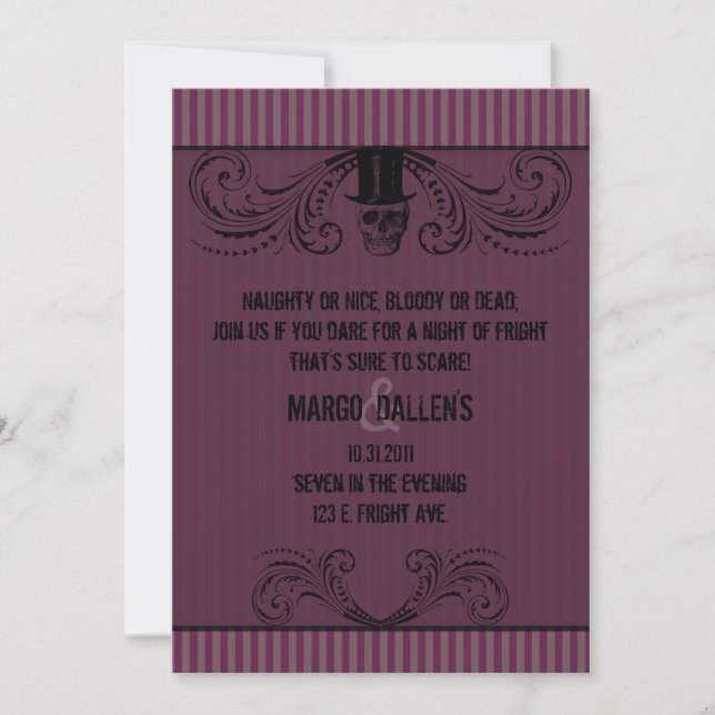 Invitación formal Fright 2 (Anverso)