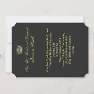 Invitación formal II de la corona del oro