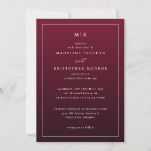 Invitación Formal Marrón Elegante
