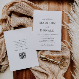 invitación formal simple a la boda