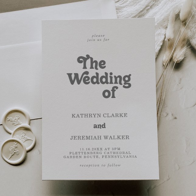 Invitación Formal Simple La Boda De (Subido por el creador)