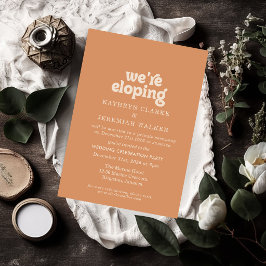 Invitación Formal Simple Terracota Minimal Nos Estamos Escapa