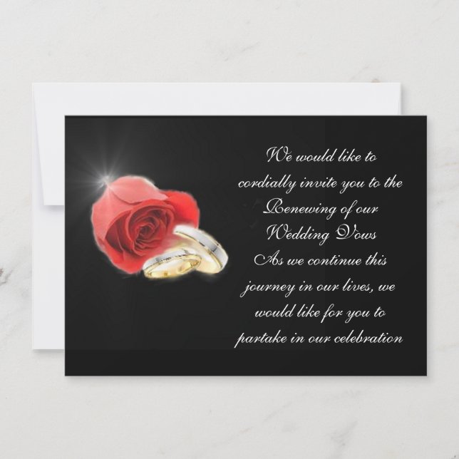 Invitación formal subió amor rojo de la colección (Anverso)