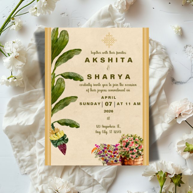 Invitación Formal Traditional Wedding Invitation  (Formal Traditional Wedding Invitation | Elegant Classic Family Wedding Template)