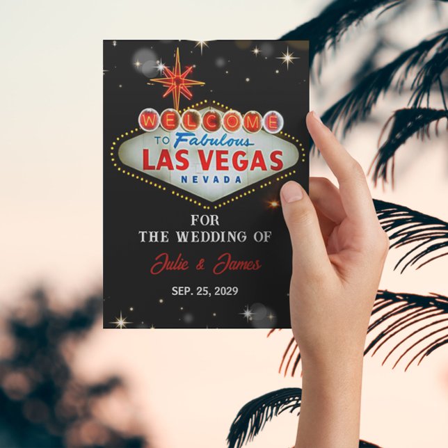 Invitación formal única Boda de Las Vegas (Subido por el creador)