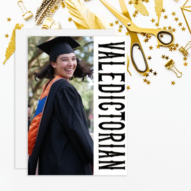 INVITACIÓN FORMAL VALEDICTORIAN Photo Graduation (Subido por el creador)