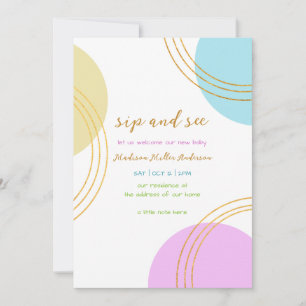 Invitación Formas simples Sip Y Ver