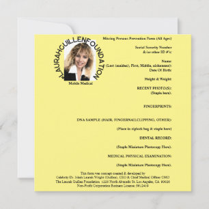 Invitación Formulario de prevención de personas desaparecidas