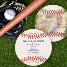 Fósforo deportivo de béisbol Baby Shower