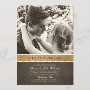 Invitación Foto 30 Aniversario de Boda Tu Imagen Aquí