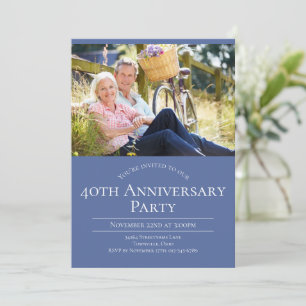 Invitación Foto 40 Aniversario de Boda