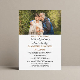 Invitación Foto 50 aniversario Boda de oro