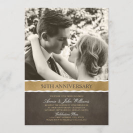 Invitación Foto 50 Aniversario de Boda Tu Imagen Aquí