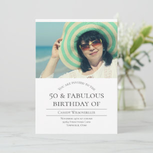 Invitación Foto 50 y fabuloso cumpleaños