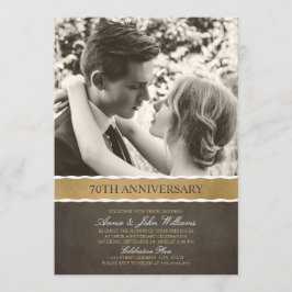 Invitación Foto 70º Aniversario de Boda Tu Imagen Aquí