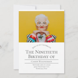 Invitación Foto 90 Cumpleaños