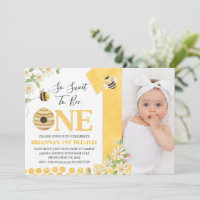 Foto Abeja Amarilla Margarita Primer Cumpleaños Ab