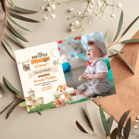 Foto acuarela Dragon Bebé Primer cumpleaños