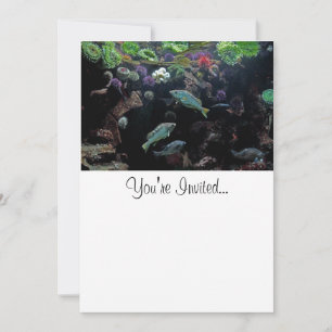 Invitación Foto acuática de peces y peces