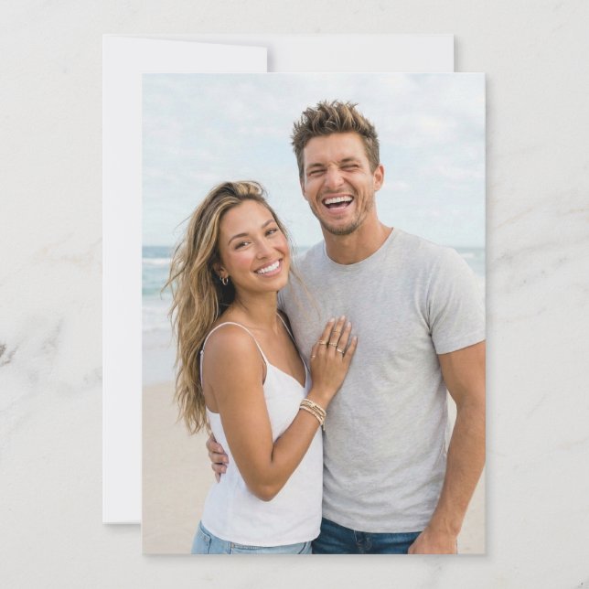 Invitación Foto Alegre de Playa (Anverso)