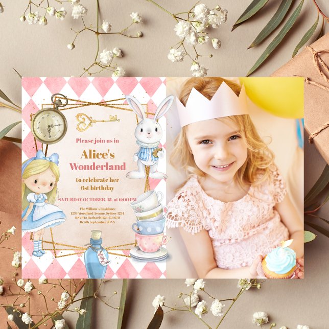 Invitación Foto Alicia en cumpleaños de Maravilla (Subido por el creador)