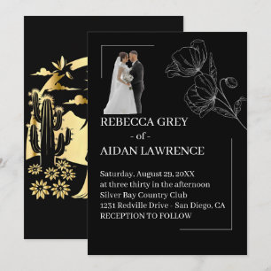 Invitación Foto Artística Blanco Negro 2026