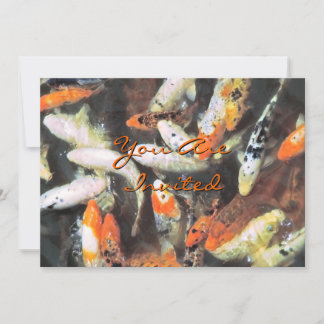 Invitación Foto artística de Koi Pond