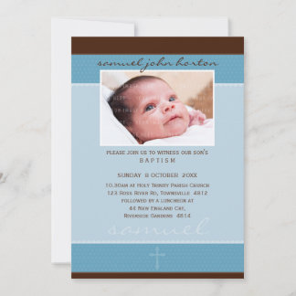 Invitación FOTO BAPTISM INVITA :: se ve suavemente 5P
