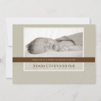 Invitación FOTO BAPTISM INVITE : dijo dulzura 1L