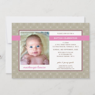 Invitación FOTO BAPTISM INVITE : gloria 12L