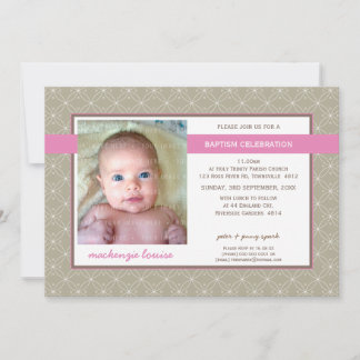 Invitación FOTO BAPTISM INVITE : gloria 12L