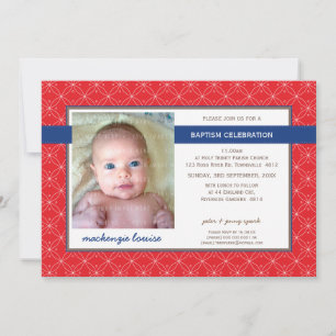 Invitación FOTO BAPTISM INVITE : gloria 9L