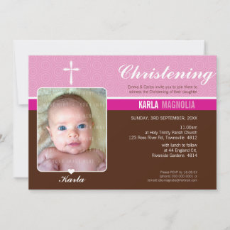 Invitación FOTO BAPTISM INVITE :: paz 3 L