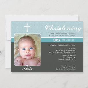 Invitación FOTO BAPTISM INVITE : paz 5 L