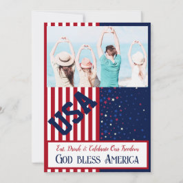 Invitación Foto BBQ & Brew Día de la Independencia de Estados