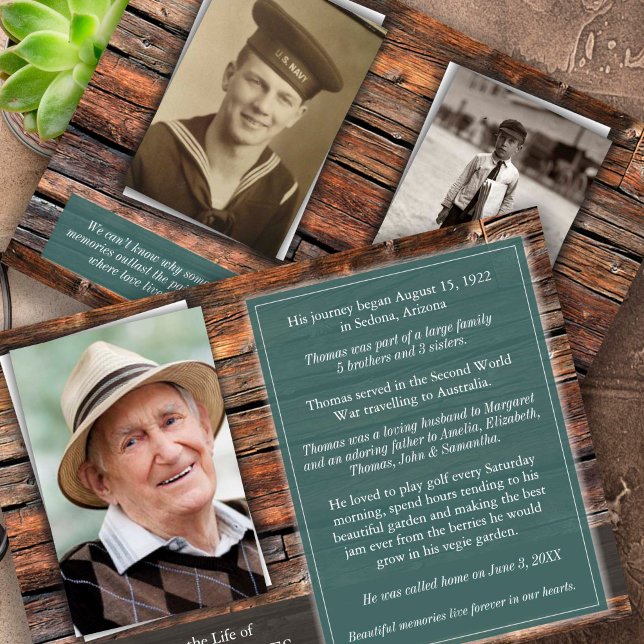 Invitación Foto Bereavement Sympathy Funeral Gracias (Funeral Thank You Keepsake Gift Bereavement Memorial Cards)