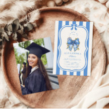 Foto: Blue Toile Bow Coquette Enfermería School Gr