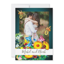 Foto boda Abejas Florales Oro Esmeralda Eco