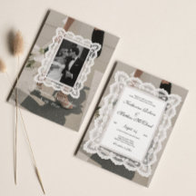 Foto Boda de Encaje Negro y Blanco