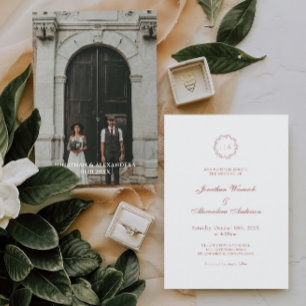 Invitación Foto: Boda de Navidades de Borgoña