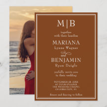 Foto Boda Minimalista Moderna Marrón