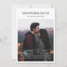 Foto Boda moderna Guardar la fecha