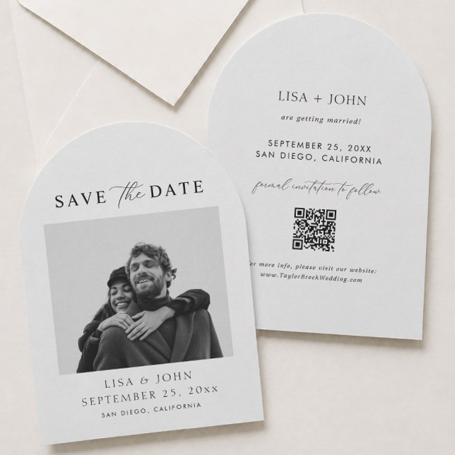 Invitación Foto Boda Save the Date Curva   (Subido por el creador)