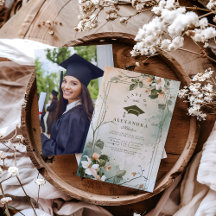 Foto Boho Wildflower Graduation Party