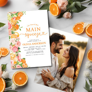 Invitación Foto Bridal Shower Citrus Main Squeeze