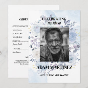 Invitación Foto Celebración Del Memorial De La Vida En Funera