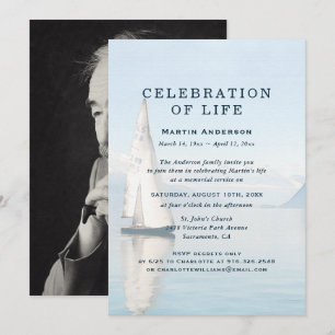 Invitación Foto Celebración Náutica de Vela de la Vida