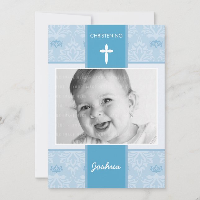 Invitación FOTO CHRISTENING INVITA :: bonito 1P (Anverso)
